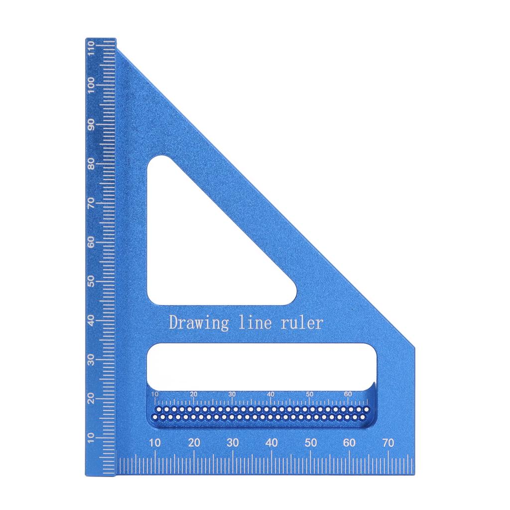 3D Multi Angle Msuring Ruler 45 90 Degree Aluminum Alloy Woodworking   Protractor Miter