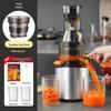 Stainless Steel Juicer with Juice and Pulp Separation - Home Automatic, Large and Small Caliber, Gift Option