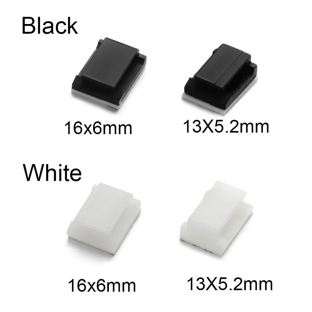 10Pcs Car Wire Clip Table Desk Storage Wire Holder Organizer Cable Clamp Wire Tie Cable Clips Self-adhesive