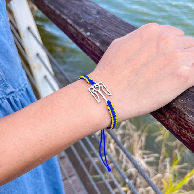 Braided Bracelets Ukraine Bracelet Woven String Bracelet Gift for Women Men