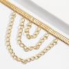 Gold Plated Adjustable Multilayer Lady High Heel Foot Chain Party Jewelry Tassel Ankle Bracelets