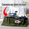 Customize Photos Customize Image Blanket Cozy Customizable Blanket Soft & Cozy for Sofa Couch Livingroom Office Ideal for All Seasons