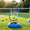 Treinador de Tênis Bola de Rebote com Corda e Base Ferramenta Divertida de Autoestudo Equipamento Portátil de Exercício para Adultos Crianças