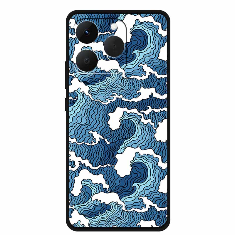 Case For OPPO Realme 15T Embossed Blossoms Funda 3D Relief Flowers Coque Silicone Soft Phone Cover For Realme 15 T 5G Bumper