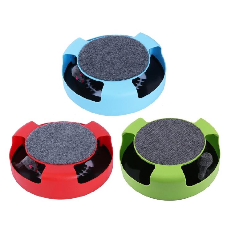 Interactive Cats Toy Mouse with Teasing Track Circuit Toy with Scratch Pad