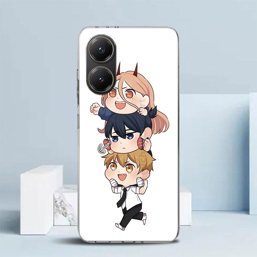 C-Chainsaw Mans Cute Phone Case For Xiaomi Poco F7 Ultra X5 X6 X7 Pro M7 Redmi 15C 15 13C 13 12C 12 10C 10 10A 9 9C 9A 9T Cover