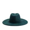 Teal Suede Hat Wide Brim 34 Colors Fedora Hat Men Women Autumn Winter Felt Jazz Hats Classic Church Fedoras Chapeau Sombrero Muj