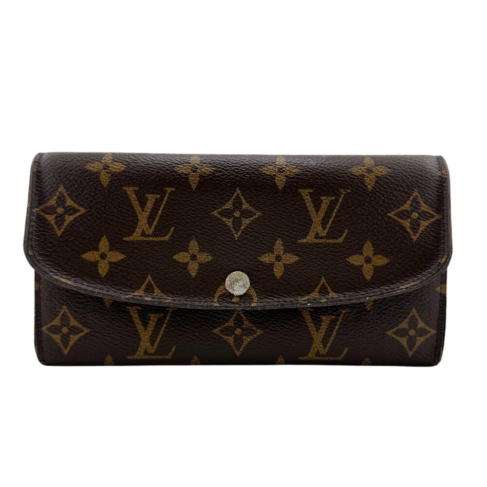 

LOUIS VUITTON M60697 Monogram leather Portefeuille Emily Purse Brown leather Women Used