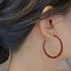1pair Sweet Candy Color C-Ring Earrings For Women Fashion Simple Hoop Earring Temperament Jewelry Holiday Party Accessories