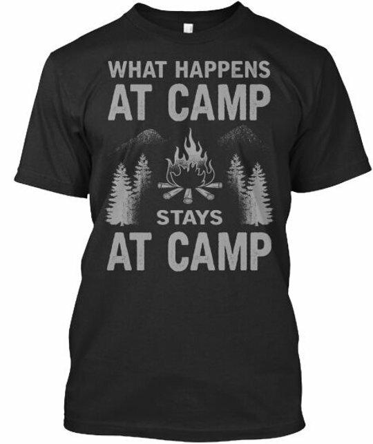 What Happens At Camp Stays Premium T-Shirt XXL