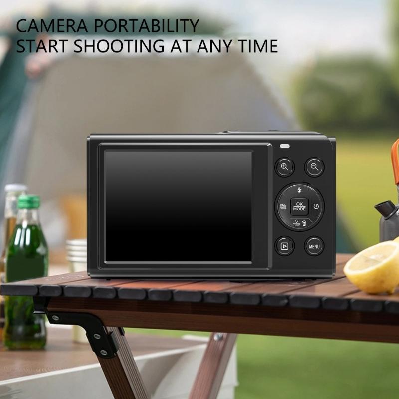5K Doppelscreen Digitalkamera 80MP Sensoren 18-facher Zoom WiFi-fähig Kompaktes Gehäuse Eingebauter Blitz für Reisen