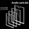 High Clarity Clear Acrylic Wall Frame A4 A5 Sign Holder for Certificate Photo License Document Shop Office Home Display