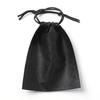 Double-sided String Non-woven Pouch 30p Set (12x15cm) (black)