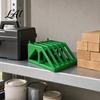 Desktop Storage Organizer Sandpaper Rack 5 Inch Sanding Discs Bins with Holed Disc Hooks And Slots Design Wall Mount Rack