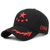 Pointed Five Star Embroidery Baseball Cap Sun Protection Peaked Caps Hat Fashion