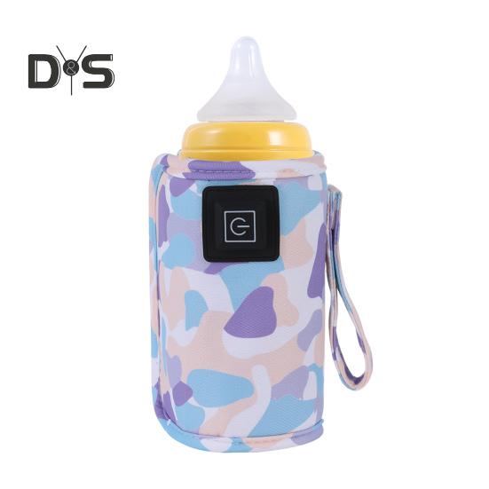 Portable Baby Bottle Warmer Sleeve 3 Levels Adjustable Electric Feeding Bottle Heater Fast Heating Outdoor Travel Infant Milk Bottle Heating Cover