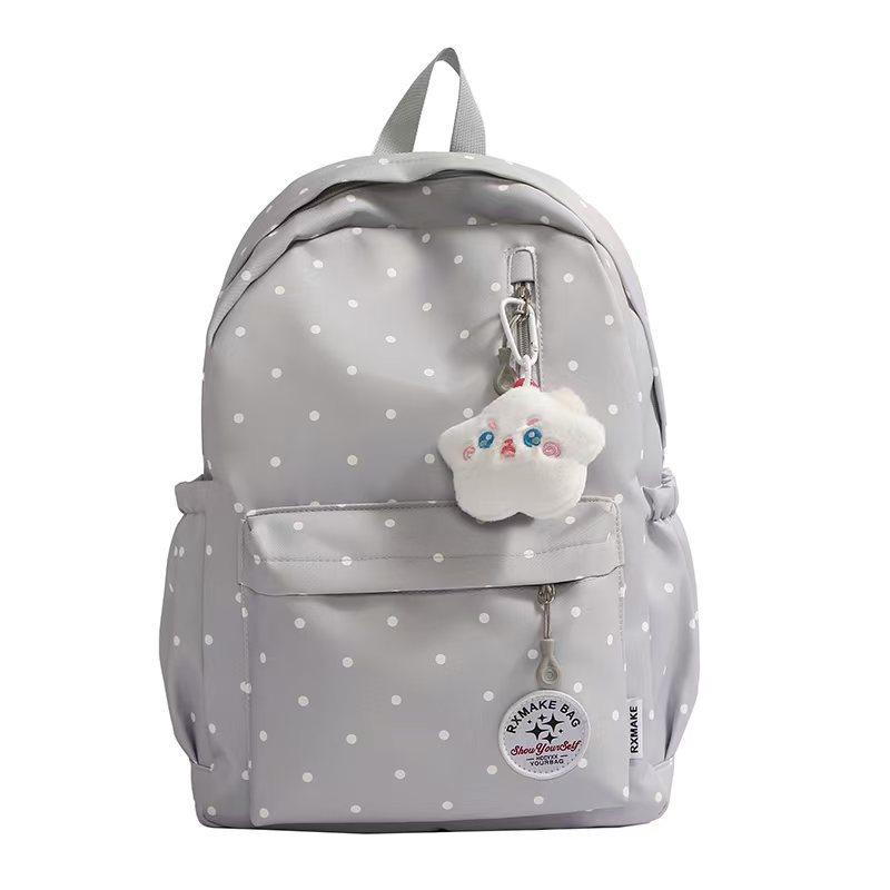 Schoolbag new Japanese high-value fresh and sweet small backpack candy color polka dot cute primary school students 1st-1st grade backpack