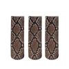 3 Pairs Leopard Large Flower Print Short Socks Summer Single Shoes Stockings High Elastic Comfortable Breathable Casual