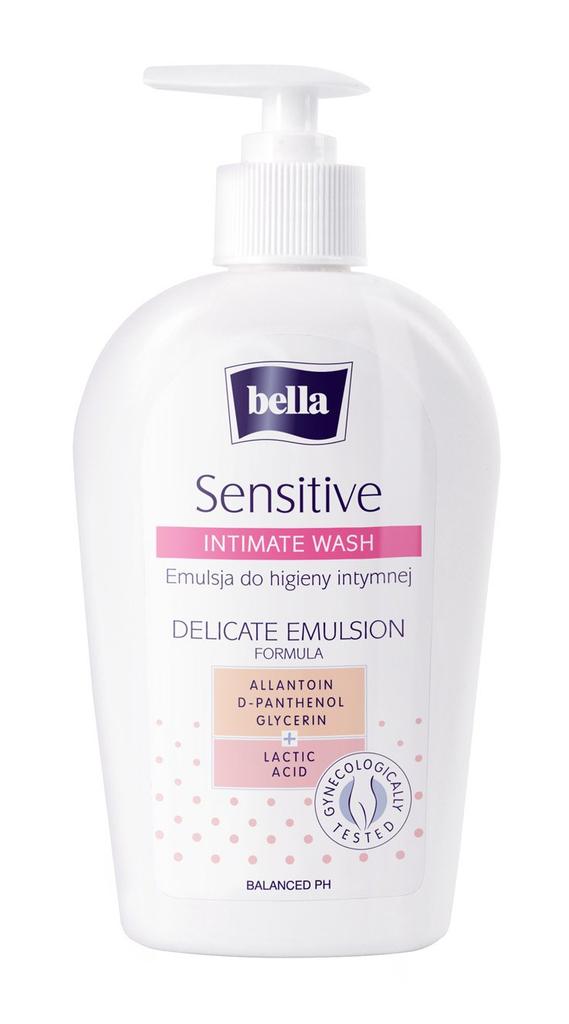 Bella Sensitive Intimate Care Wash - 300Ml | Lactic Acid, Glycerin & Allantoin | Skin Friendly | Smooth & Gentle | Ph Banlanced | Derma Tested | Mo