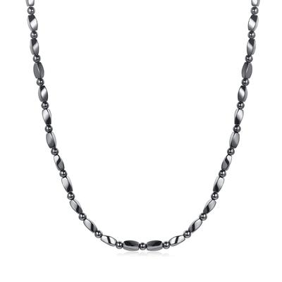 ASGEM Magnetic Terahertz High Purity Power Natural Ultra Far Infrared 50cm Necklace, Ore, Magnetism, 99.99% Stone, Stone, Necklace, Accessory, Men's,