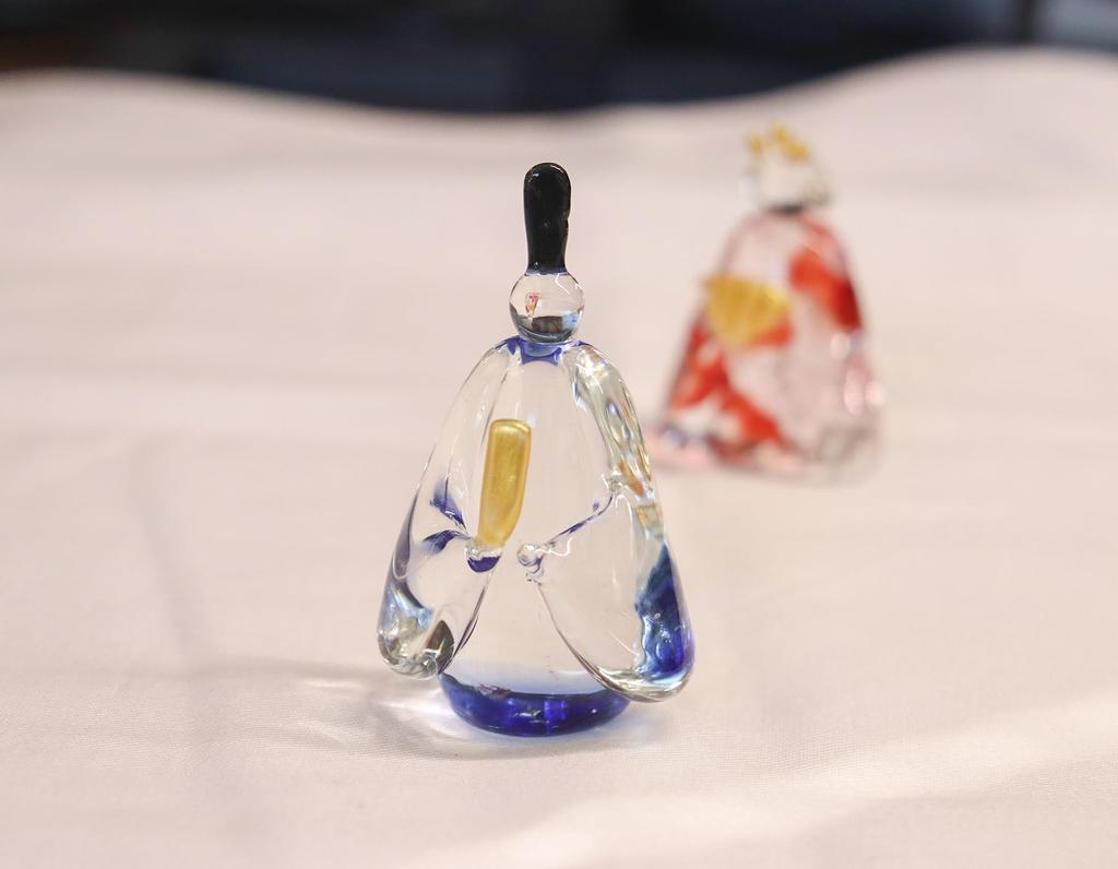 Craftsman House Handmade Glass Hina Dolls for Day (Standing) Girls'