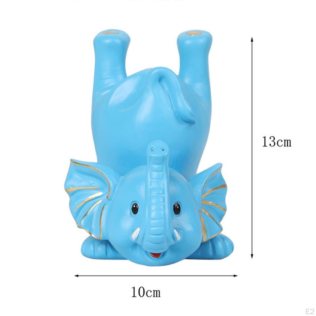 Creative Elephant Figurine Glasses Holder Eyeglass Retainer Organizer Animal Statue for NightStand