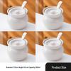 Ceramic Double Boiler Stew and Egg Custard Pot with Lid