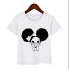 Summer Melanin Baby Girls Tshirt Cute Black Girl Magic Toddler Kids Top Tee Funny Lovely Childrens Polyester Fiber Clothing