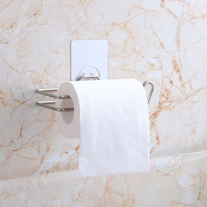 Repeatedly Washable Reusable Punching-free Stainless Steel Tissue Holder Without Residue Adhesive