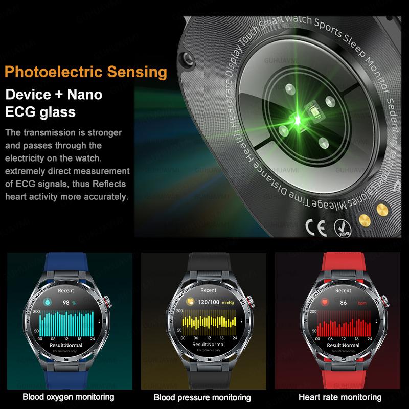2026 New ECG+PPG Body Fat Analysis Health Smart Watch Uric Acid BP Blood Oxygen Bluetooth Call HD Screen Sports SmartWatch for Men Women