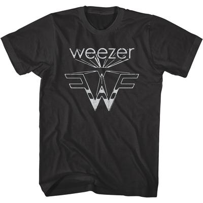 Weezer Flying W Heren T-shirt Maladroit Alternatieve Rockband Merchandise Live Album