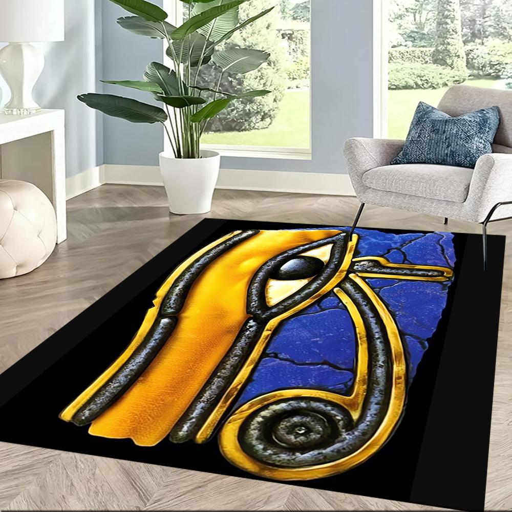 Ancient Egyptian Figures Floor Mats for Living Room, Bedroom and Room Decoration Are Suitable for Gifts.