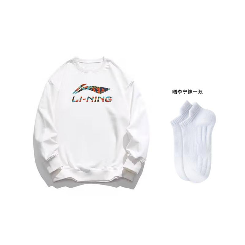 Li Ning Sweatshirts Men's Crew Neck Thickened Regular YWDV391-1
