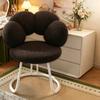 Modern Dressing Stool Makeup Chair Reading Chair Velvet Backrest Chair Bedroom Leisure Chair Armchair Lounge Chair