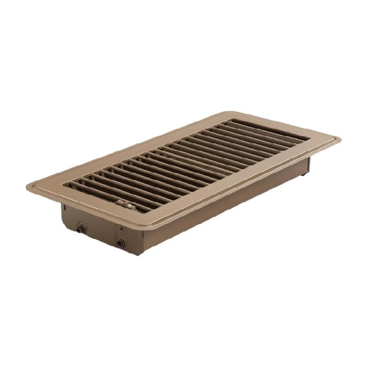 Magnetic HVAC Floor Covers 4X12 Inches Rusts Proof Steel Construction Metal Air Vent Cover With Safety Edges for Home