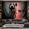 IT Pennywise Personalized Tapestry Support Custom Name, Wall Art Home Decoration