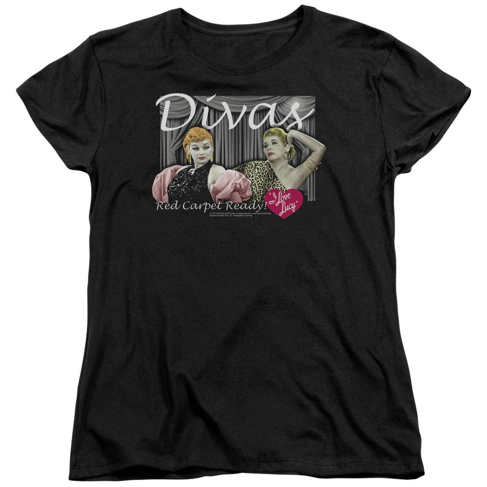 

I Love Lucy Divas Womens T Shirt Black Officially Licensed 4XL