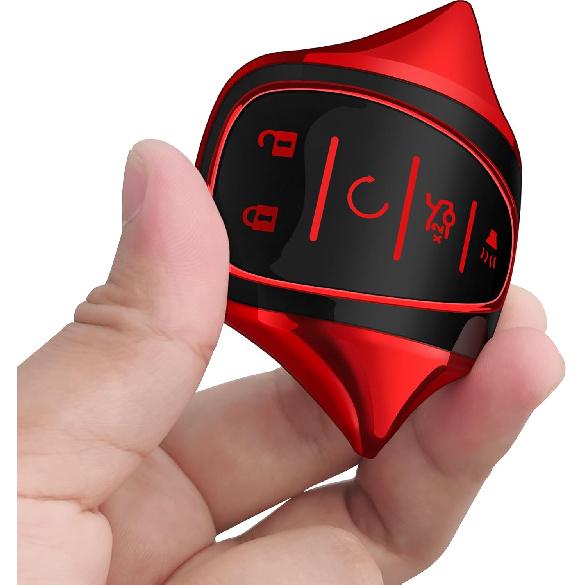 Tukellen for Chevrolet Key Fob Cover Special Soft TPU Key Case Key Shell Compatible with 2016-2024 Chevy Blazer Bolt EV Camaro Cruze Equinox Malibu