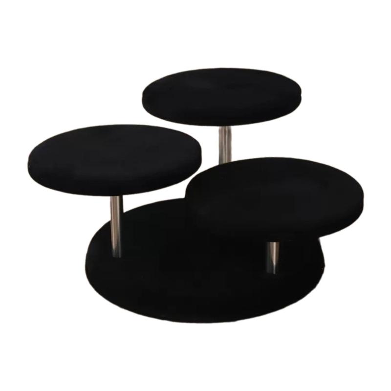 Elegant Jewelry Organizer Showcasing Accessories Fabric Material Rings Display Stand Great for Jewelers and Enthusiasts