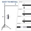 2x3M Verstellbares Hintergrundständer-Set Schwerlast Studioausrüstung Fotostudio Foto Video Hintergrundständer