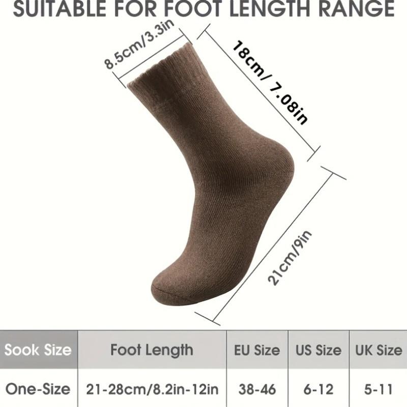 3 Pairs of Thick Winter Velvet Snow Socks for Men, Soft Plush Warm Boot Socks, Suitable for Outdoor Work and Leisure, A Gift for Husbands, Fathers