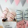 Bow Pillow Striped Cotton Girl Heart Floating Window Simple Decoration Home