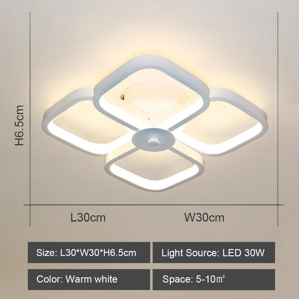 LED Flur Deckenleuchte Moderne Lampen Quadratische Form Aufbau Wohnzimmer Haushaltsdekorationen Flur Innen LED Beleuchtungskörper