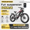 TIFGALOP ES28 Electric bicycle,1000W 48V 22AH Battery, 26-inch Wide Tires, Range of 45-90 Kilometers, Black.