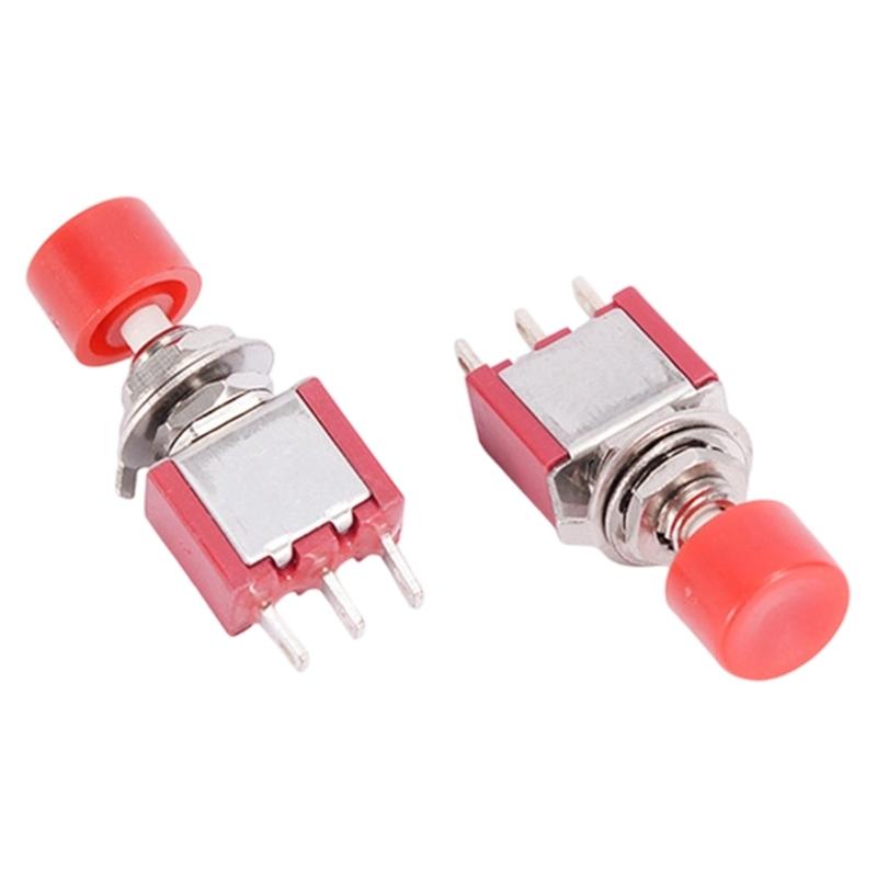 Mini Momentary Push Button Switches PS102 3Pin 6Pin Atomatic Reset 2A250VAC 5A120VAC For Electronics Appliances