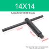 1PCS Milling Lathe Chuck Square Key Wrench 8/10/12/14/17MM T-Handle Grip Spanner Tool For CNC Router Engraving Milling Machines