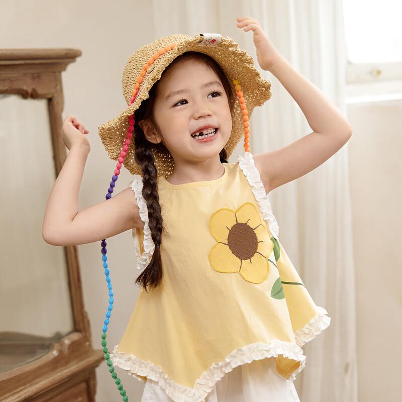 

LUSON Baby Girls Daisy Embroidered Princess Dress 100