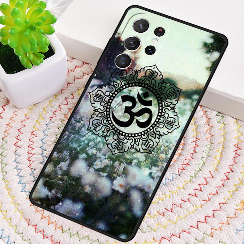 Aum om Namaste Symbol Zen soft Phone Case for Samsung Galaxy note 10 pro S26 Ultra S23 S24 FE S25 S21 S22 PLUS shockproof Cover