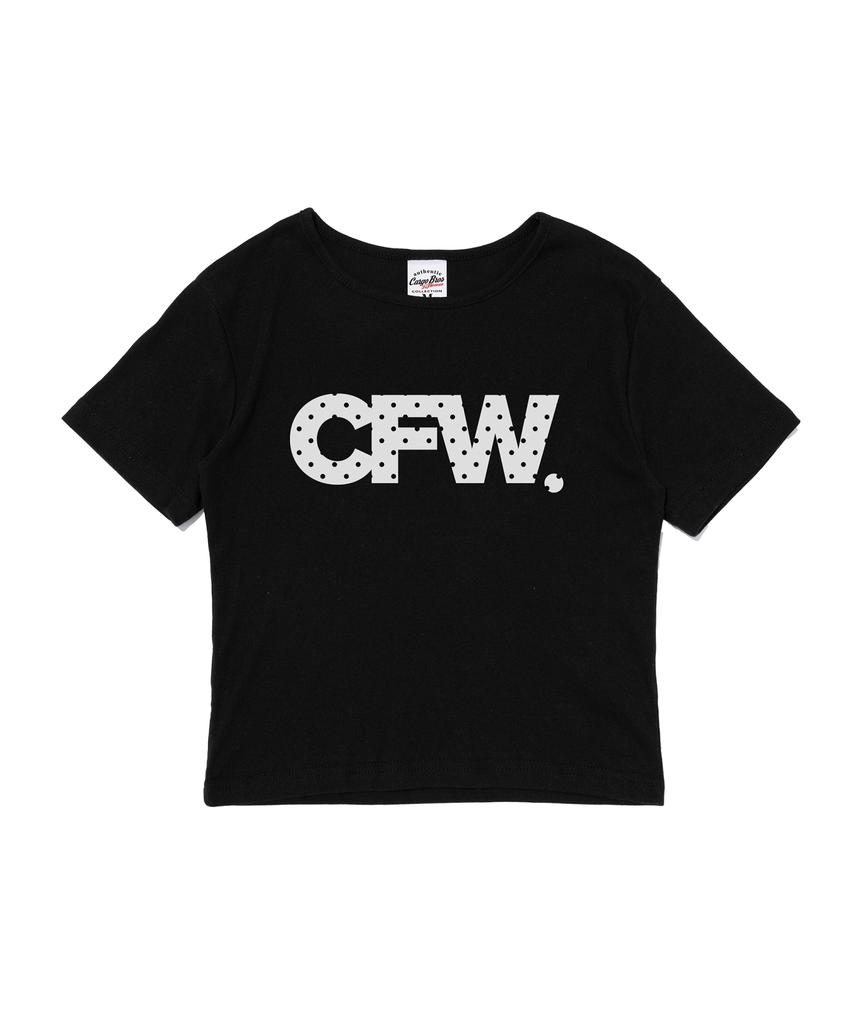 CARGOBROS FOR WOMAN Cfw Dot Logo Short Sleeve T-Shirt (Black)