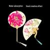 Double-Sided Thickened Raw Xuan Round Fan for DIY Painting and Calligraphy - Ancient Style Hand-Painted Lacquer Fan